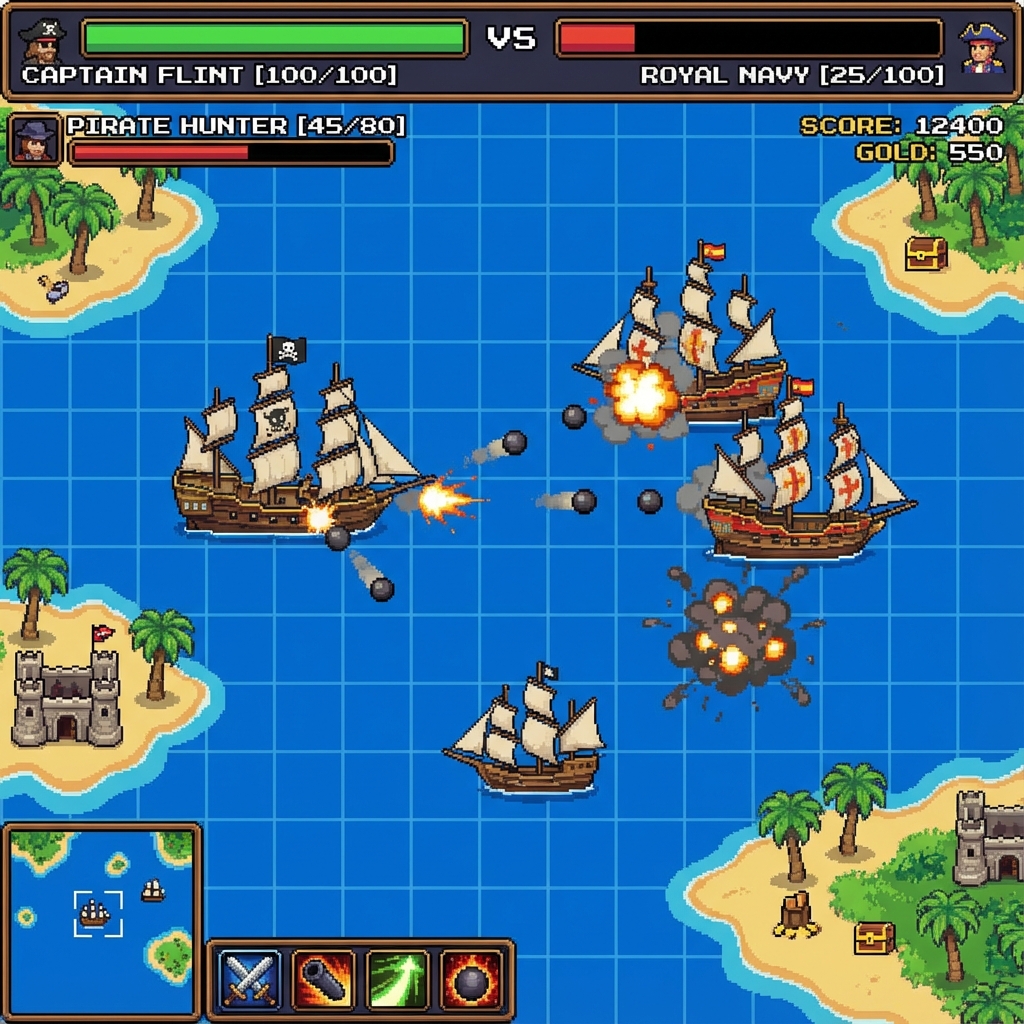 Naval Battle Gameplay